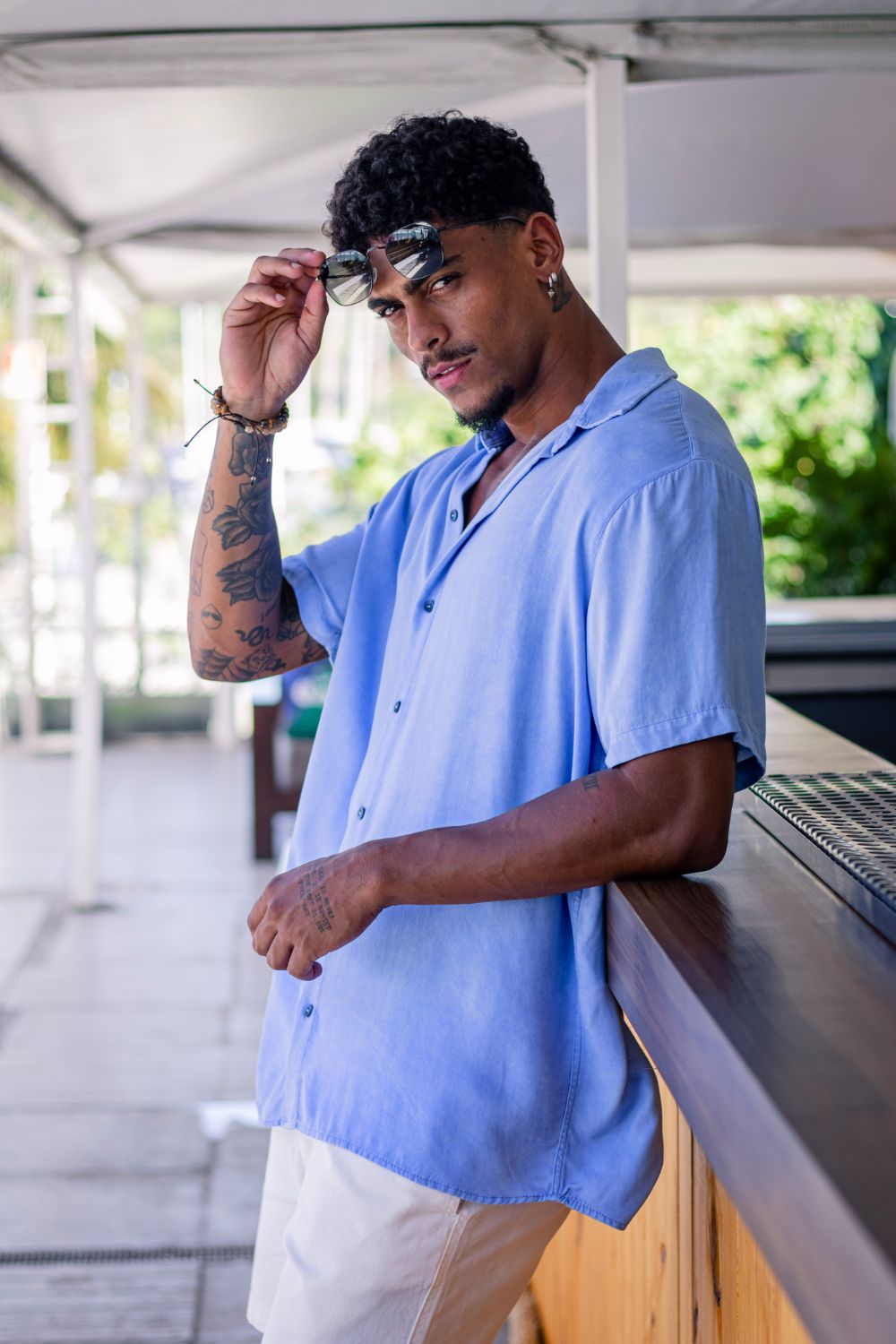 Camisa Easy Vibe Vintage Azul - Linha Urban