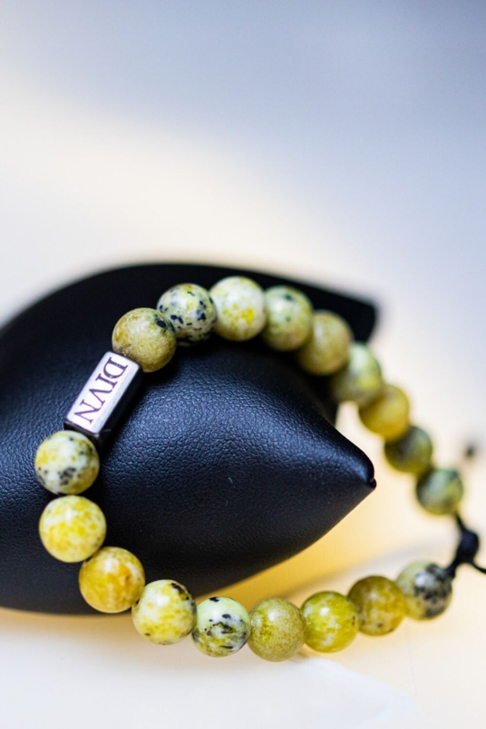 Pulseira de Pedra - Jaspe Amarela