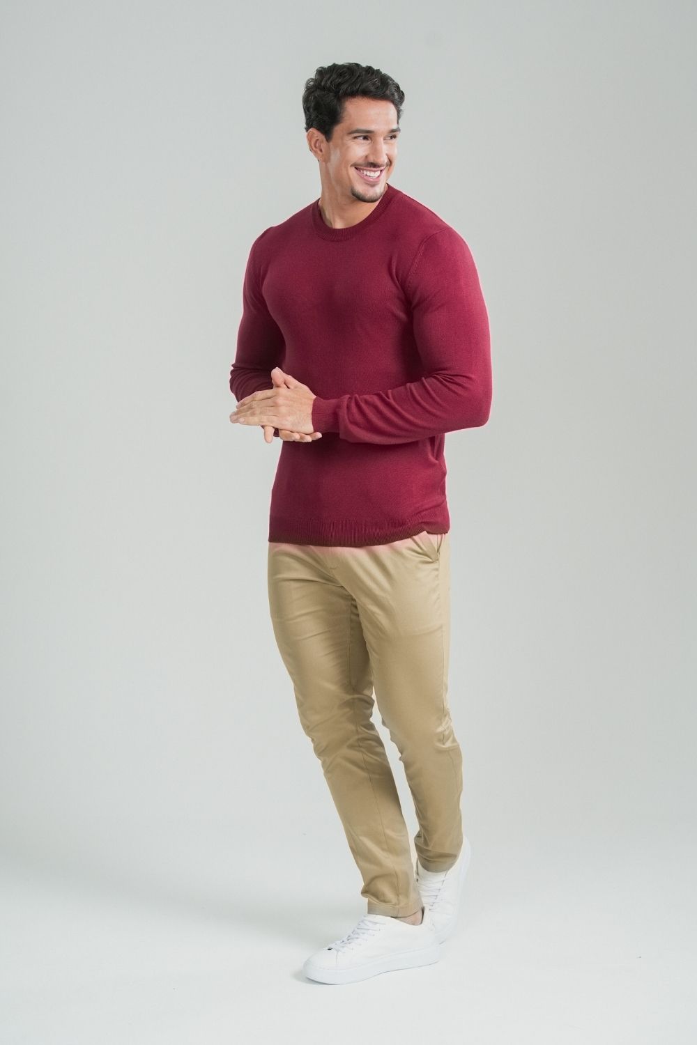 Calça Roman Alfaiataria Com Ajuste Cintura Caqui - Linha Rich
