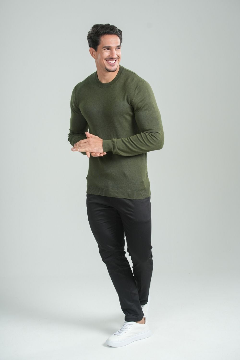 Calça Roman Alfaiataria Com Ajuste Cintura - Linha Rich - Preto