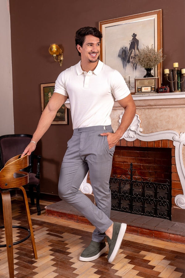 Calça Window Gray Xadrez – Linha Rich