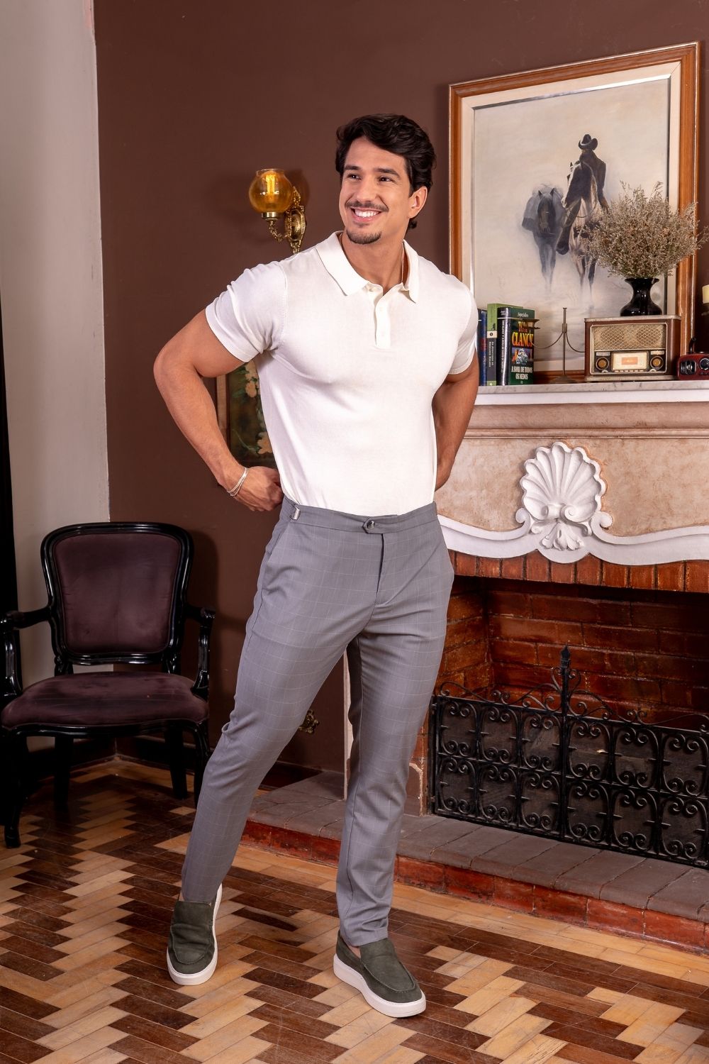 Calça Window Gray Xadrez – Linha Rich