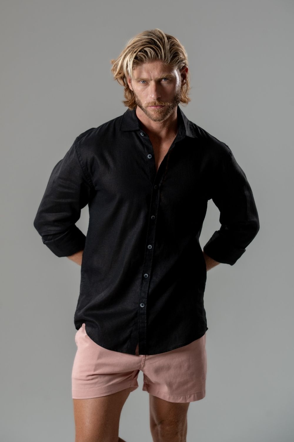 Camisa Portofino Preta – Linha Resort