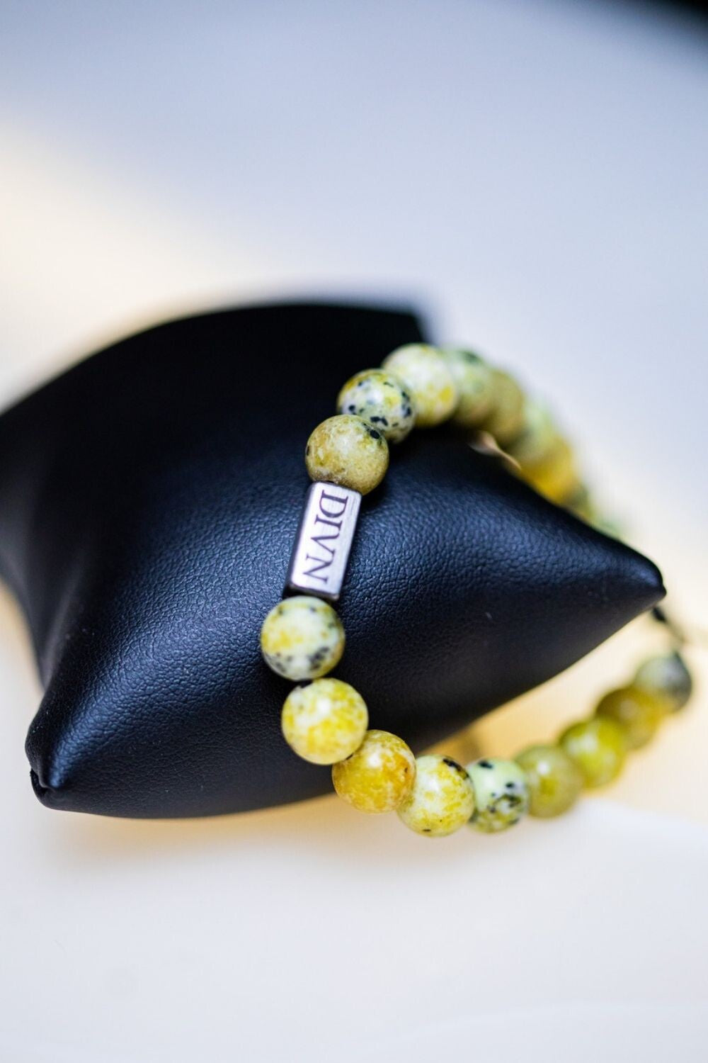 Pulseira de Pedra - Jaspe Amarela