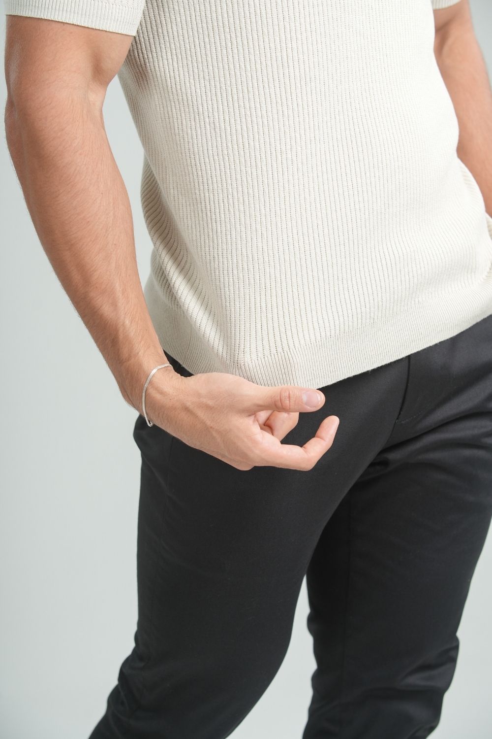Camisa Polo Tricô Vesper Bege - Linha Rich
