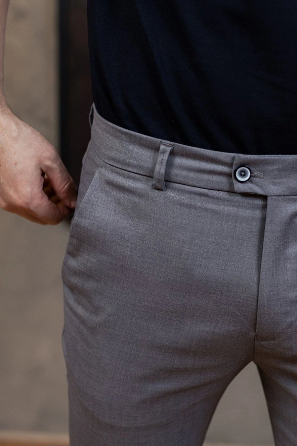 Calça Vance Alfaiataria - Linha Essential - Chumbo