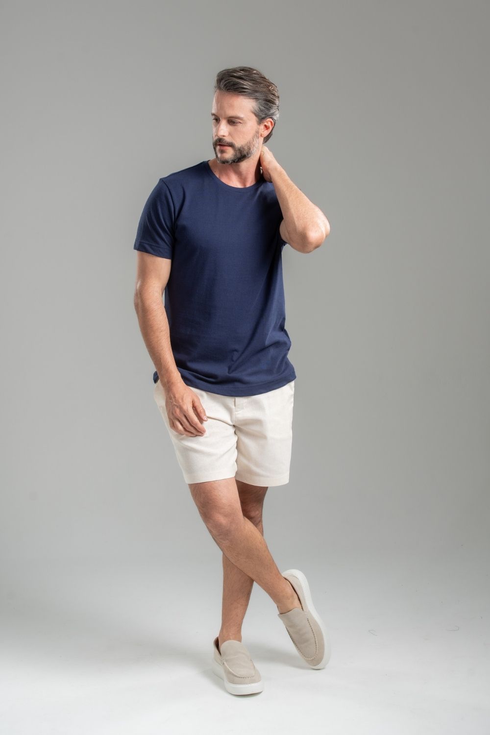 Camiseta Basic Azul Marinho - Linha Essential