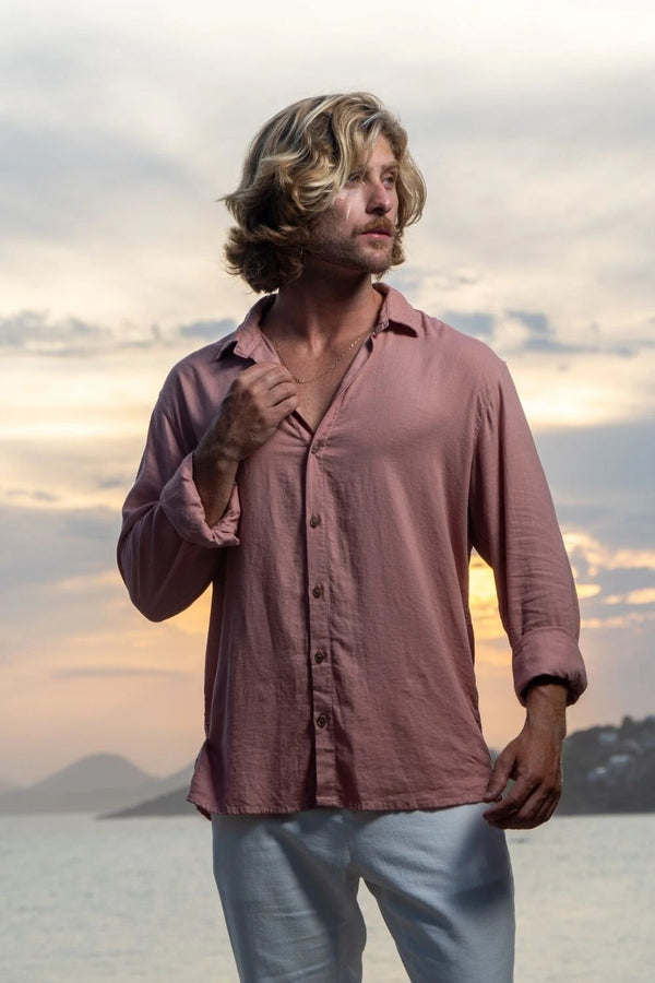 Camisa Resort Ampla - Linha Resort - Rose