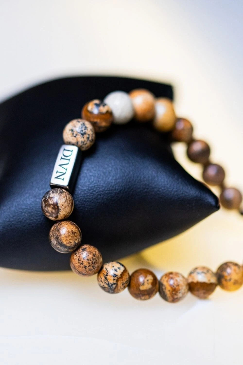 Pulseira de Pedra - Jaspe Madeira