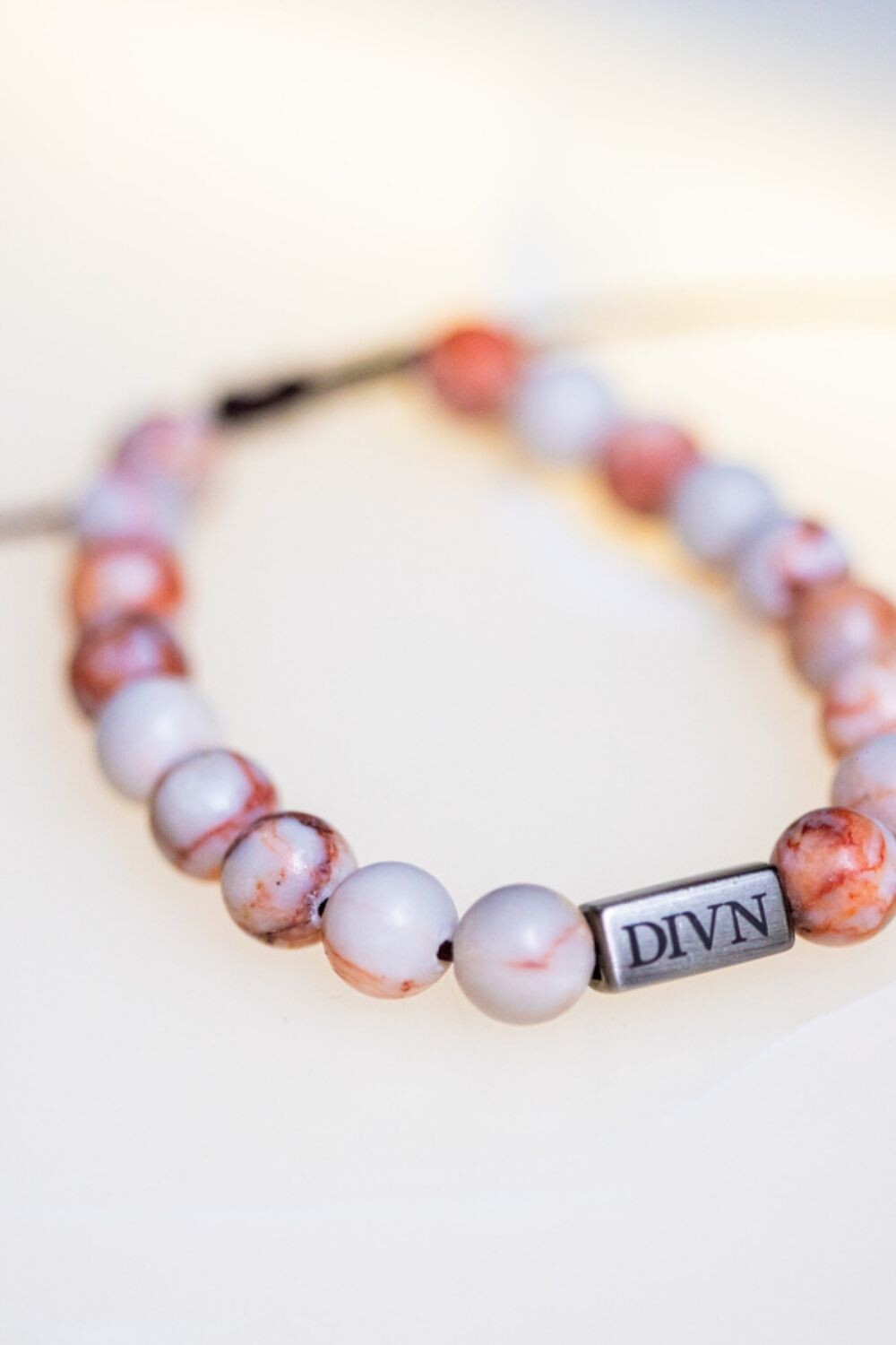 Pulseira de Pedra - Jaspe Rosa