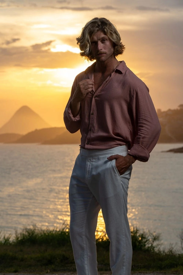 Camisa Resort Ampla - Linha Resort - Rose