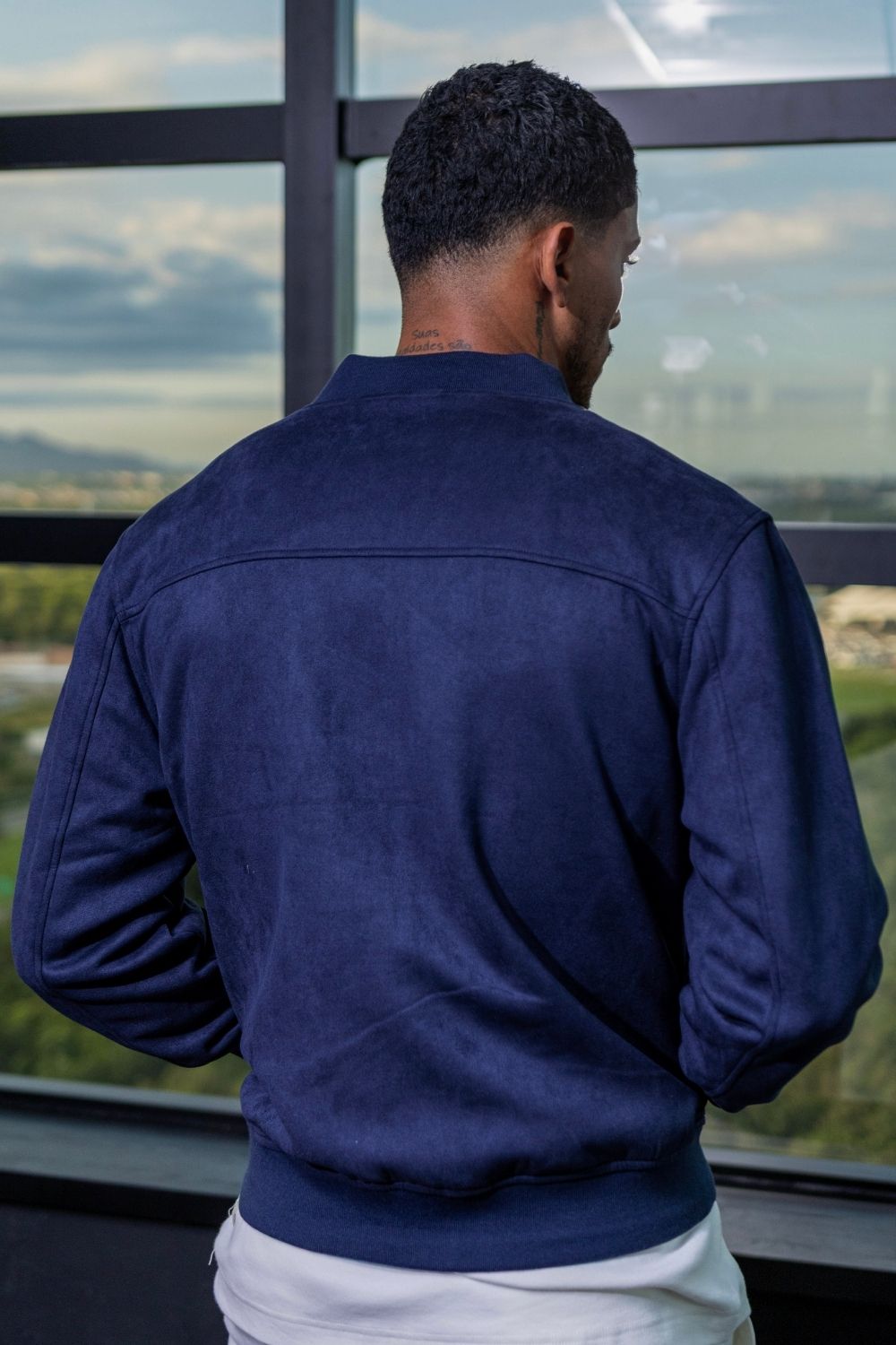 Jaqueta Bomber Mav Azul - Linha Essential