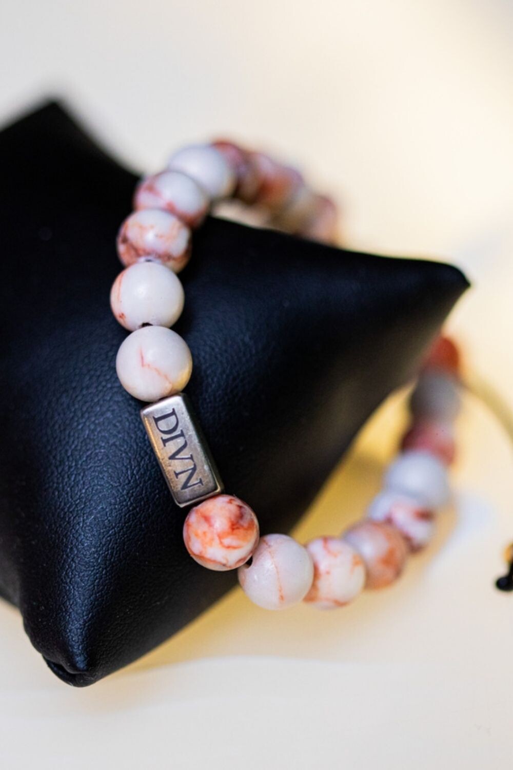Pulseira de Pedra - Jaspe Rosa