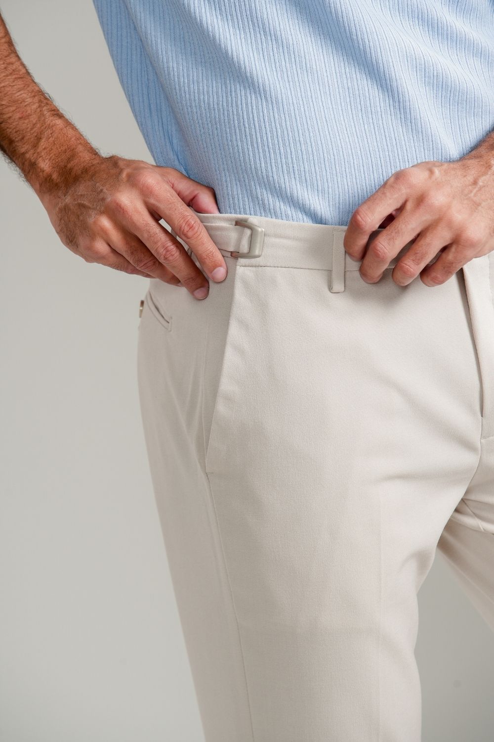 Calça Roman Confort Tec - Linha Rich - Areia