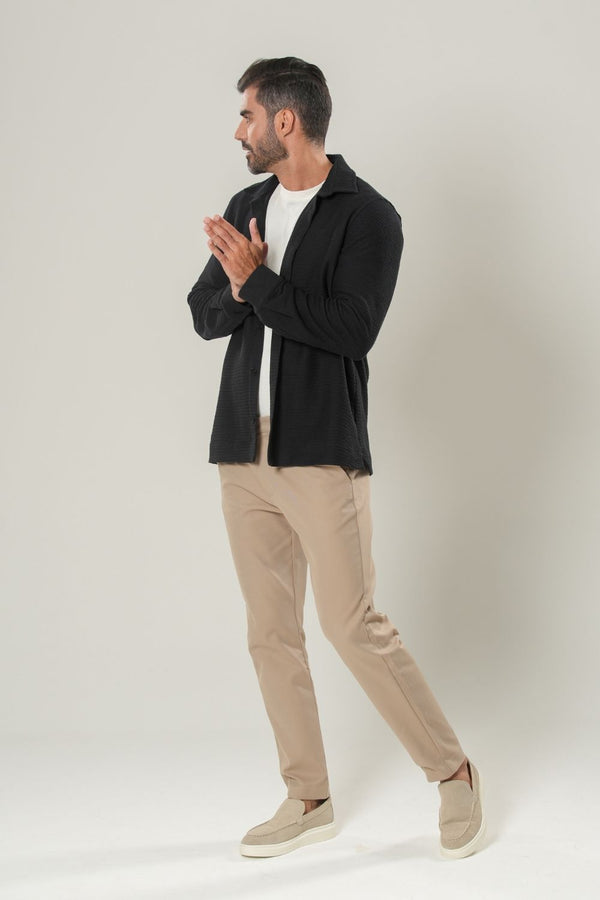 Camisa Texture Preta - Linha Urban