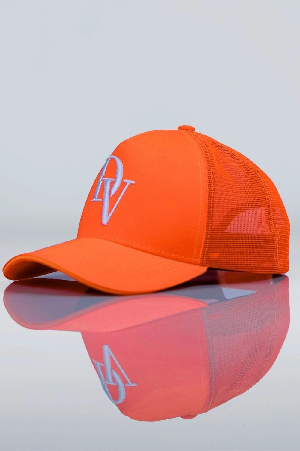 Boné Trucker Laranja Neon