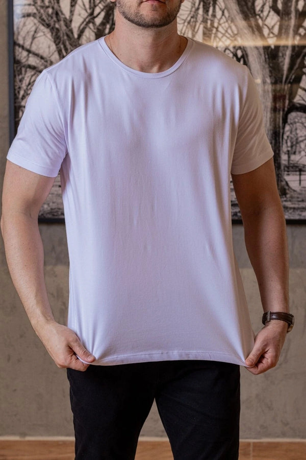 Camiseta Luxor Gold Algodão Egípcio - Linha Essential - Branco