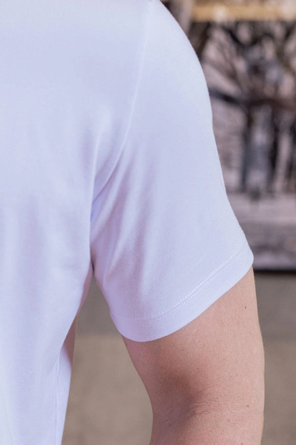 Camiseta Luxor Gold Algodão Egípcio - Linha Essential - Branco