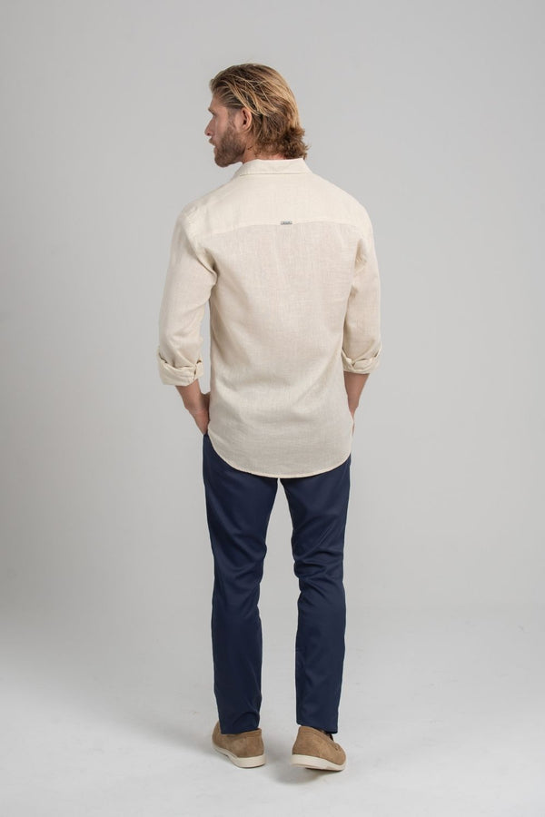 Camisa Portofino Bege Claro – Linha Resort