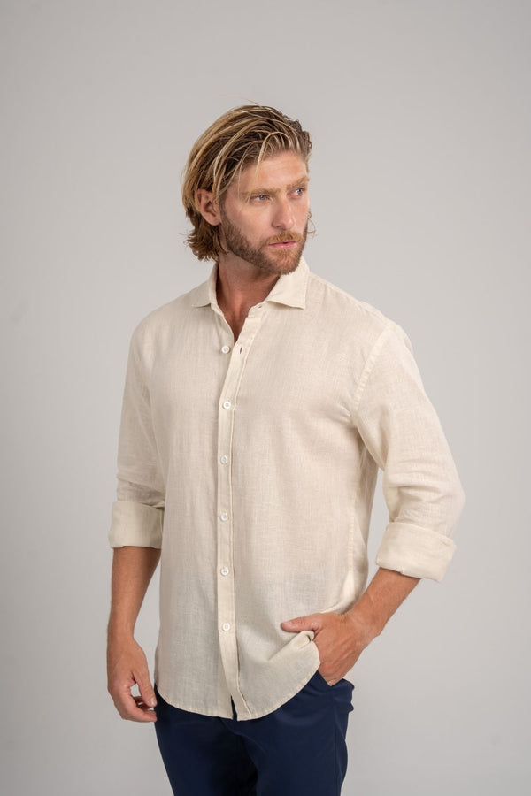 Camisa Portofino Bege Claro – Linha Resort