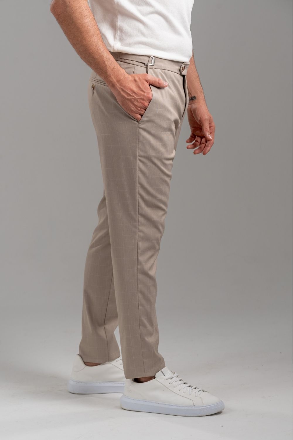 Calça Window Khaki Xadrez – Linha Rich