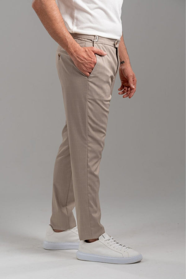 Calça Window Khaki Xadrez – Linha Rich