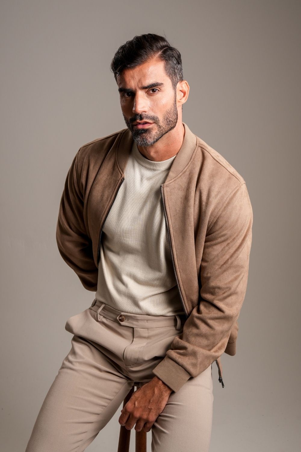 Calça Roman Confort Tec - Linha Rich - Caqui
