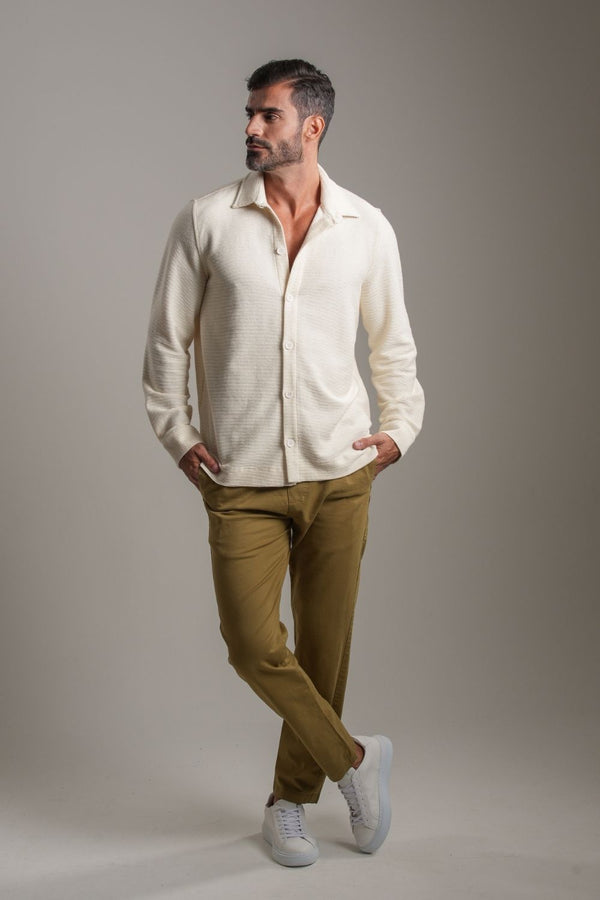 Camisa Texture Off White - Linha Urban