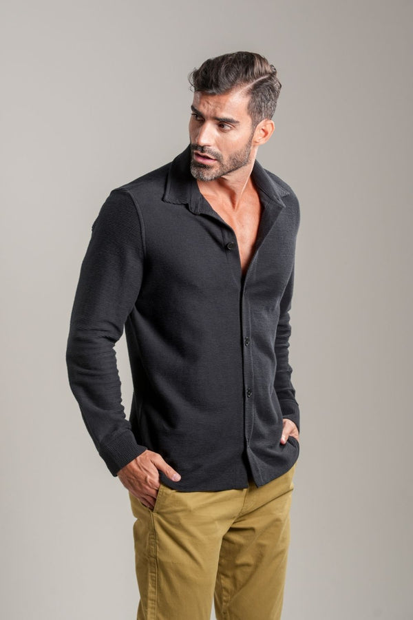 Camisa Texture Preta - Linha Urban