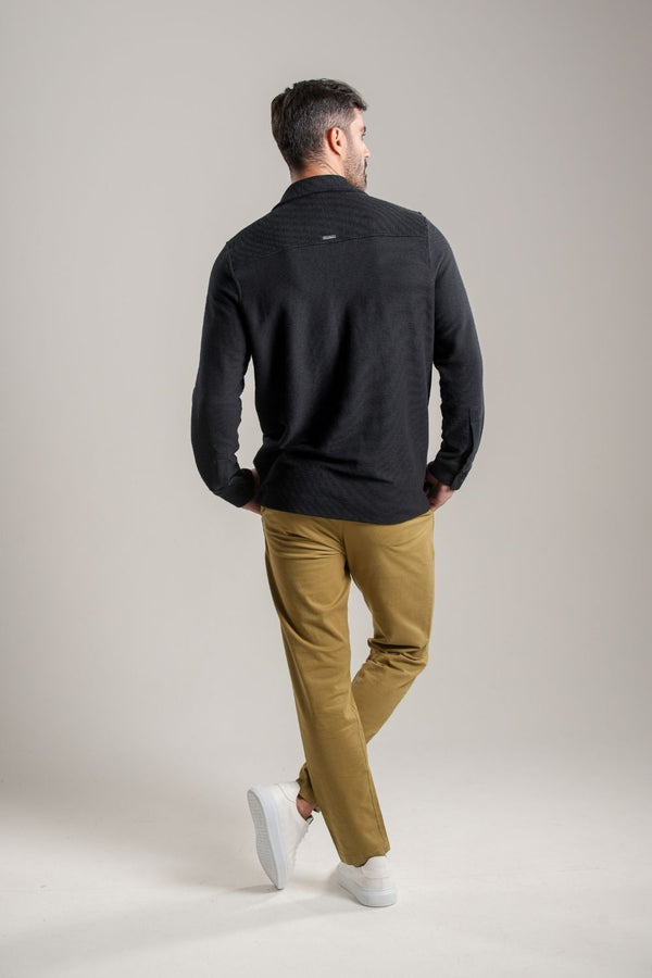Camisa Texture Preta - Linha Urban