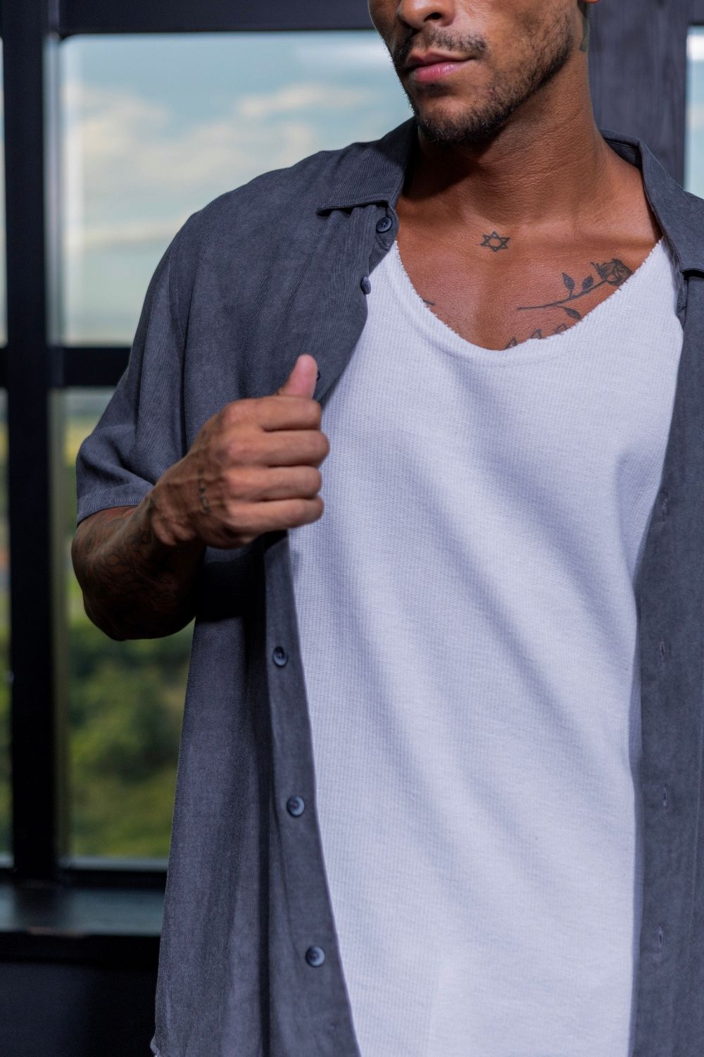 Camisa Easy Vibe Vintage Preta - Linha Urban
