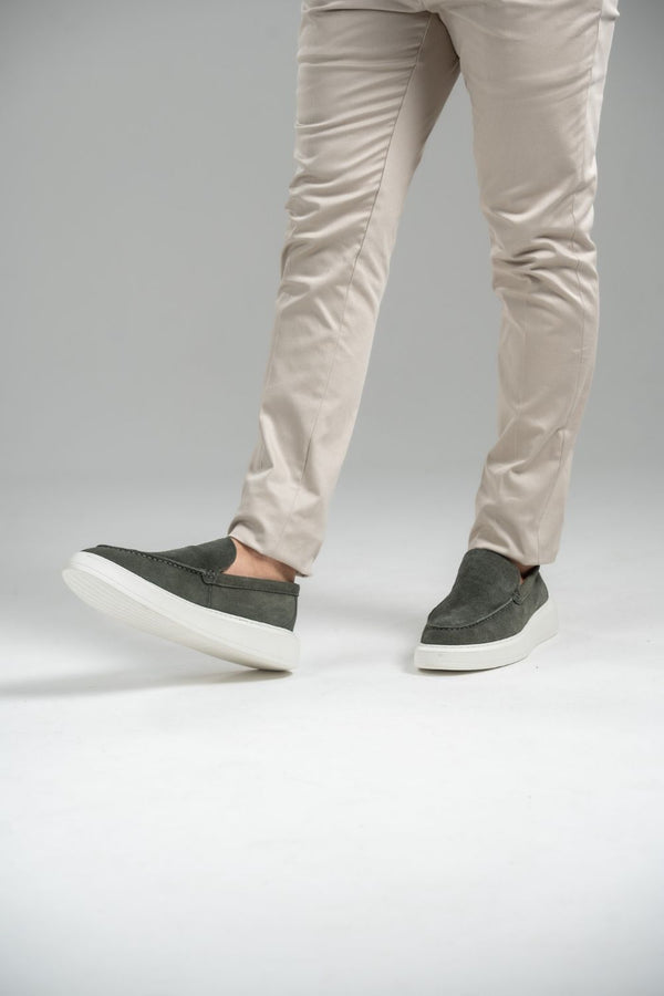 Loafer Portofino Camurça - Linha Resort - Verde Musgo