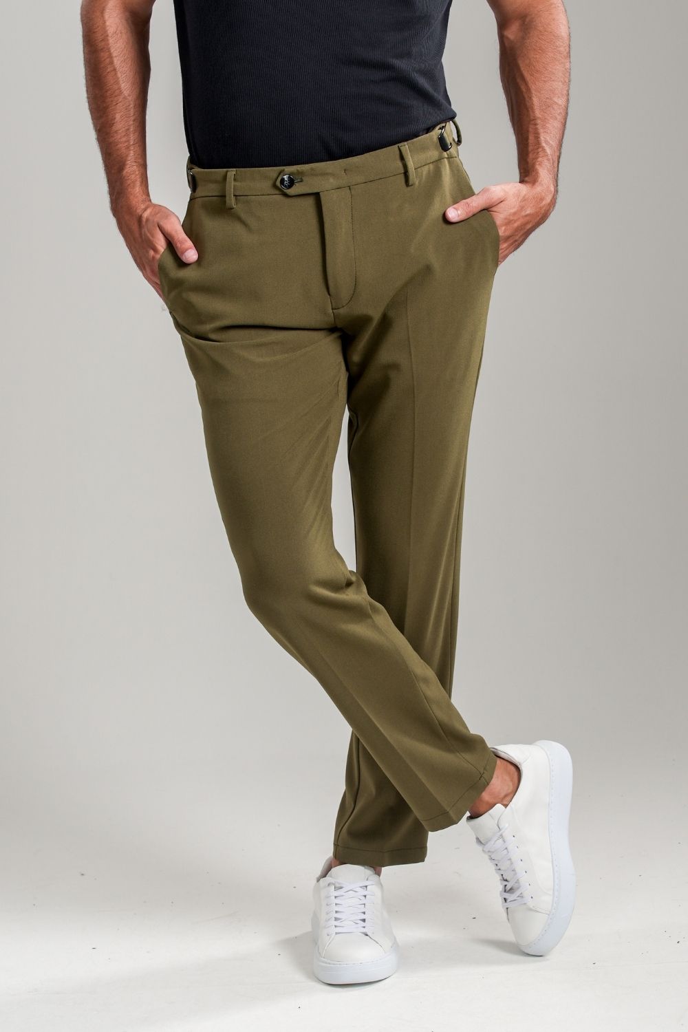 Calça Roman Confort Tec - Linha Rich - Verde Militar
