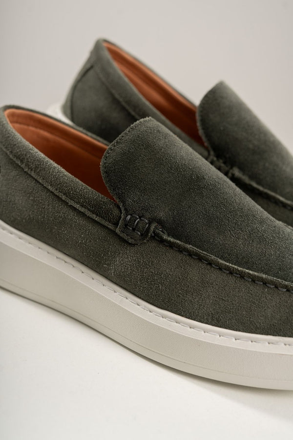 Loafer Portofino Camurça - Linha Resort - Verde Musgo