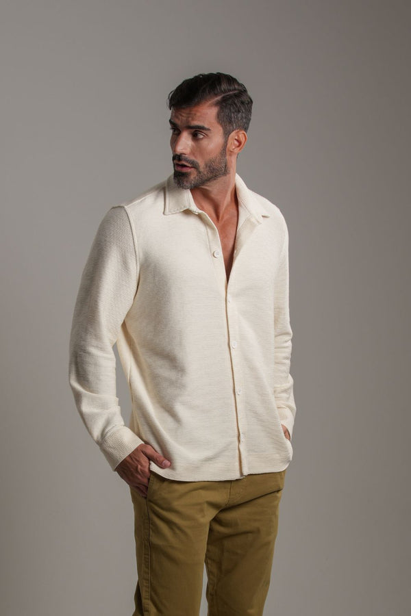 Camisa Texture Off White - Linha Urban