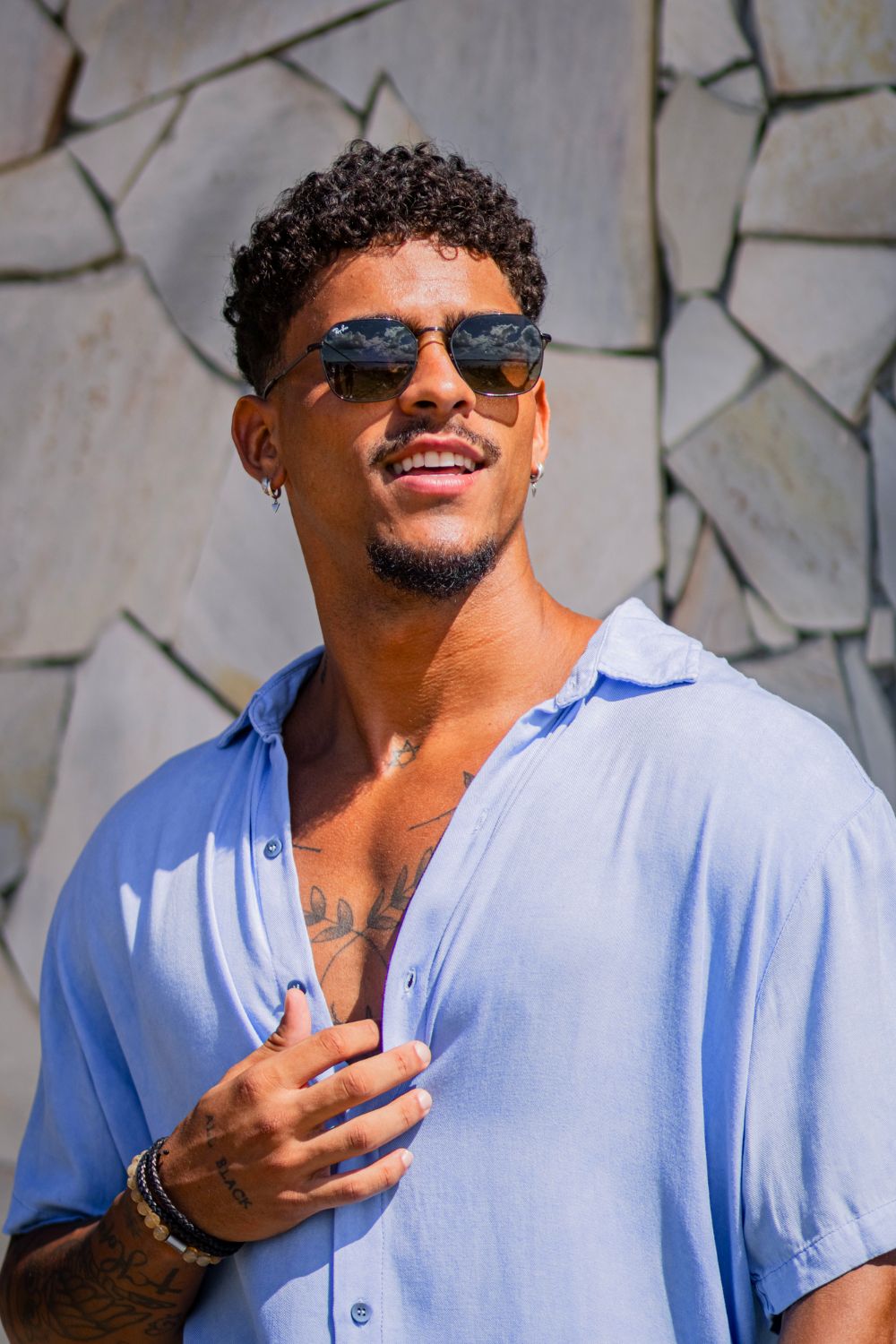 Camisa Easy Vibe Vintage Azul - Linha Urban