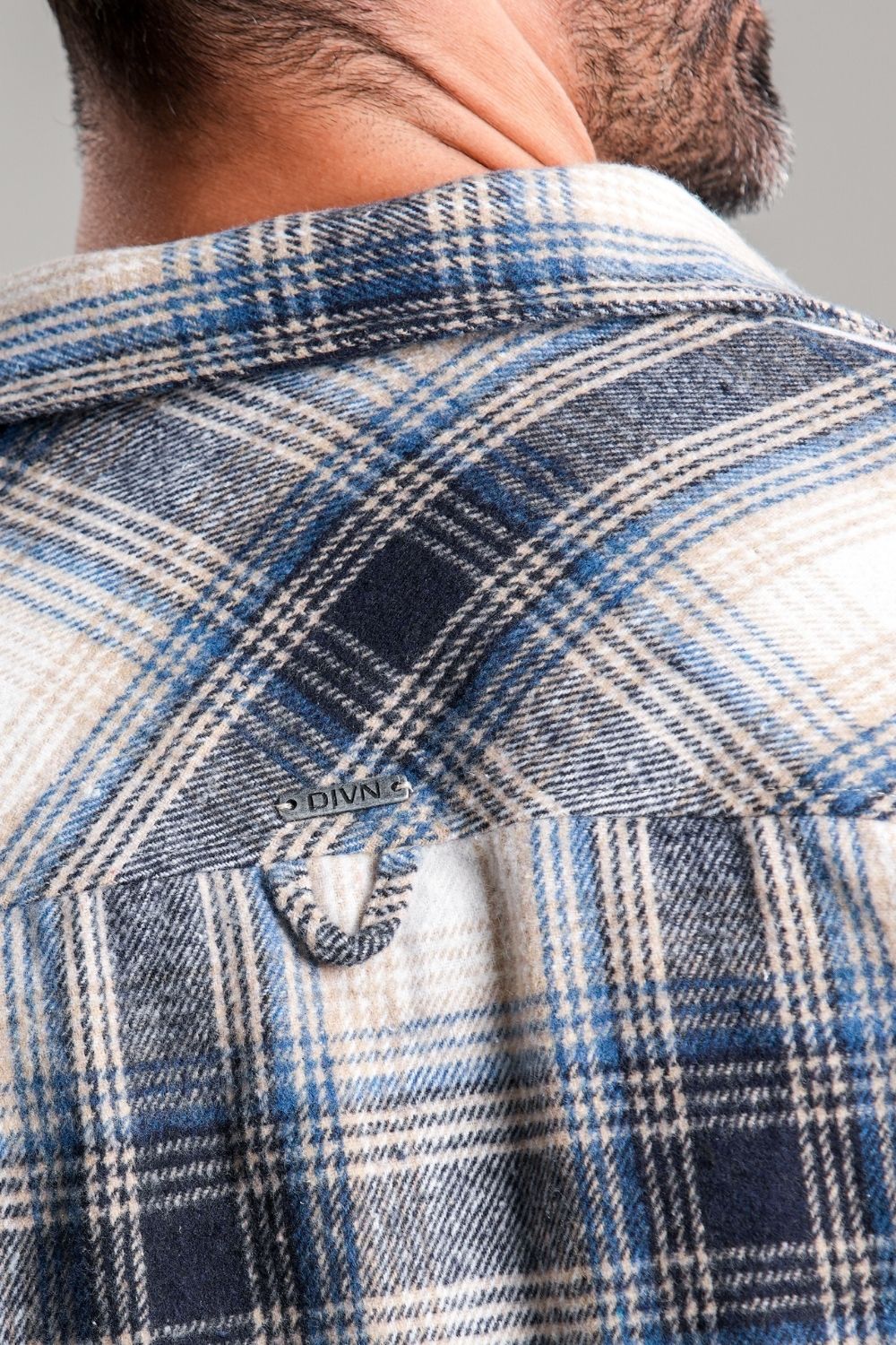 Overshirt Xadrez Azul Collins - Linha Urban