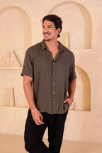 Camisa Easy Vibe Verde Acinzentado - Linha Urban