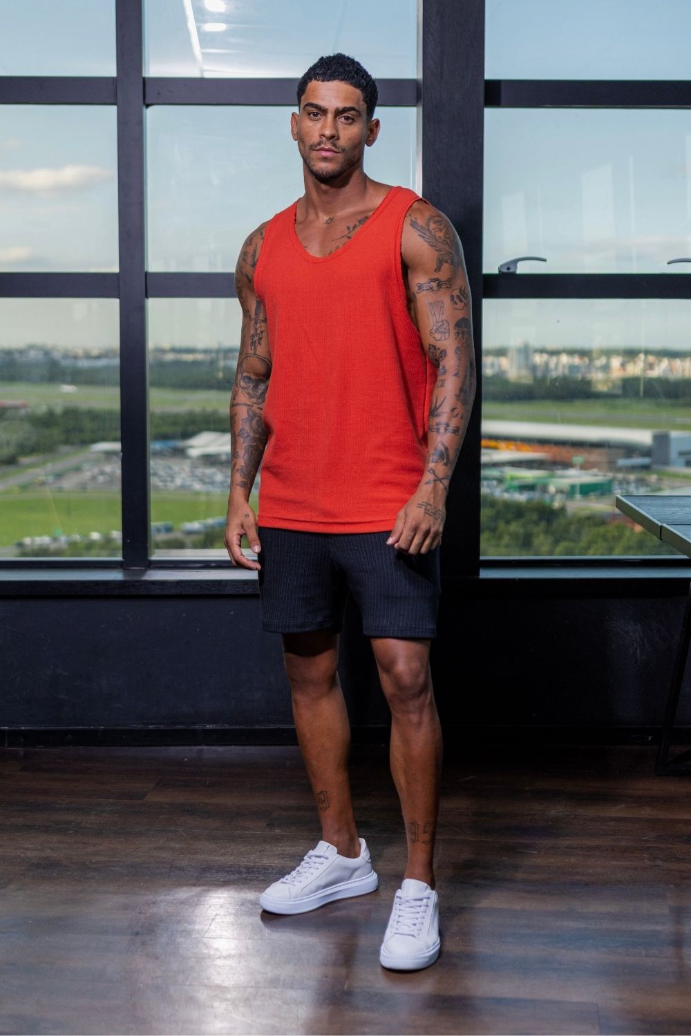 Regata Long Style Vermelha - Linha Urban