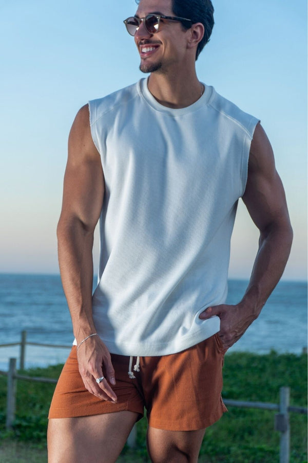 Regata Machão Textura - Linha Urban - Off White