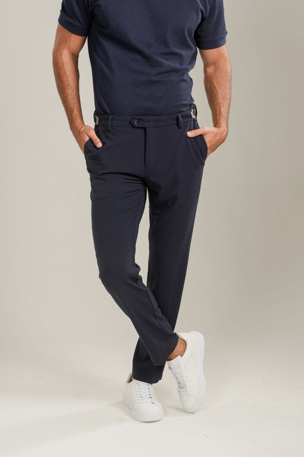 Calça Roman Confort Tec - Linha Rich - Azul Escuro
