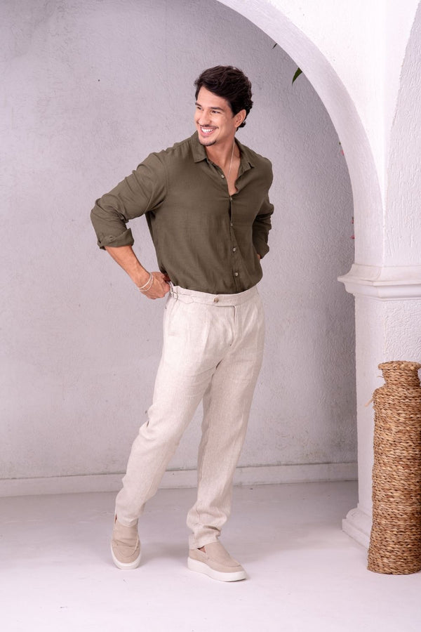 Calça Alfaitaria Noble Linho - Linha Resort