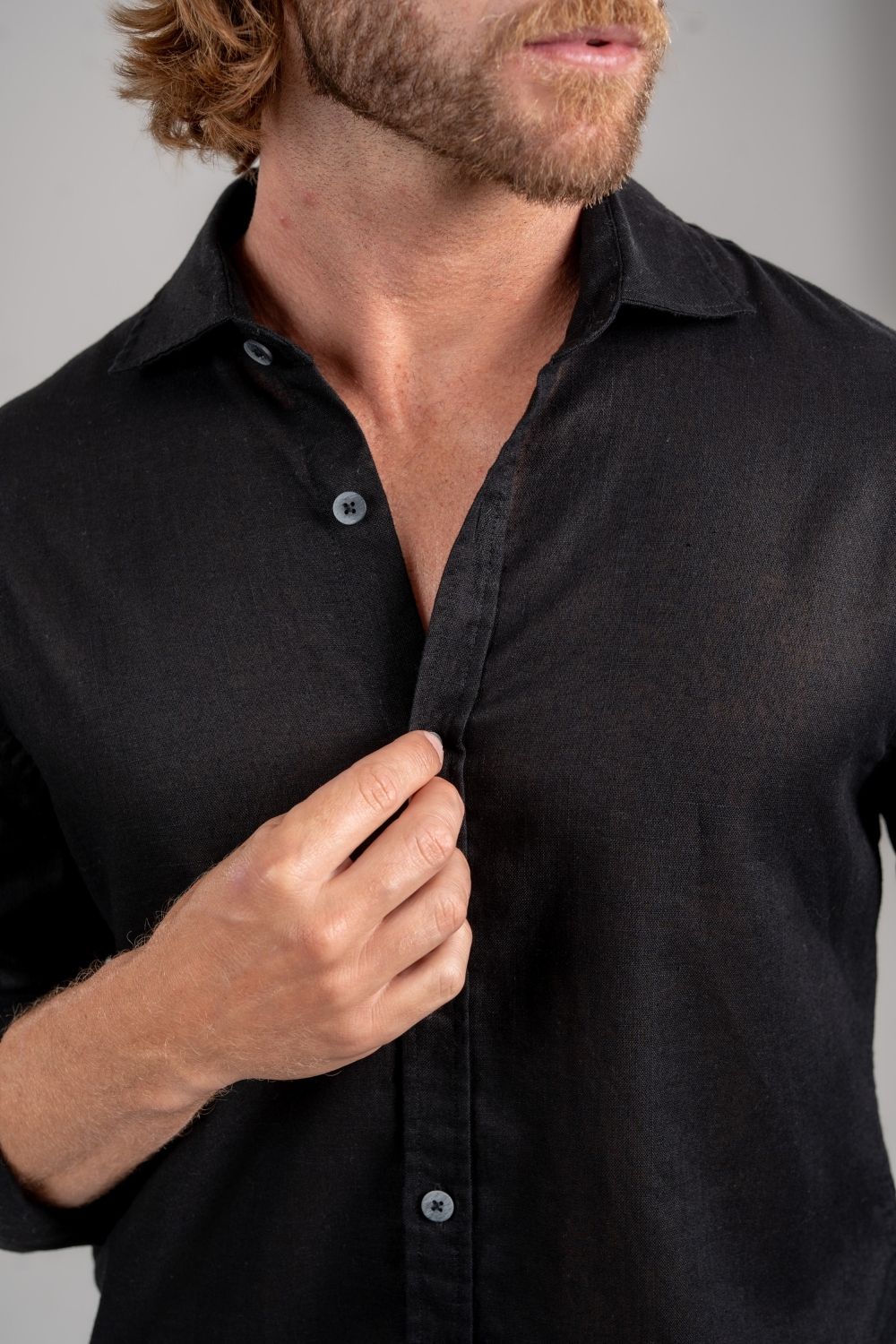 Camisa Portofino Preta – Linha Resort