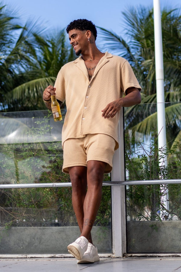 Conjunto Tricô Desert Camisa + Short