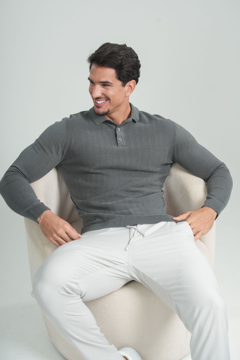 Calça Vance Casual Cinza Claro – Linha Essential