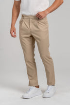 Calça Alfaitaria Tec Felline Caqui - Linha Rich