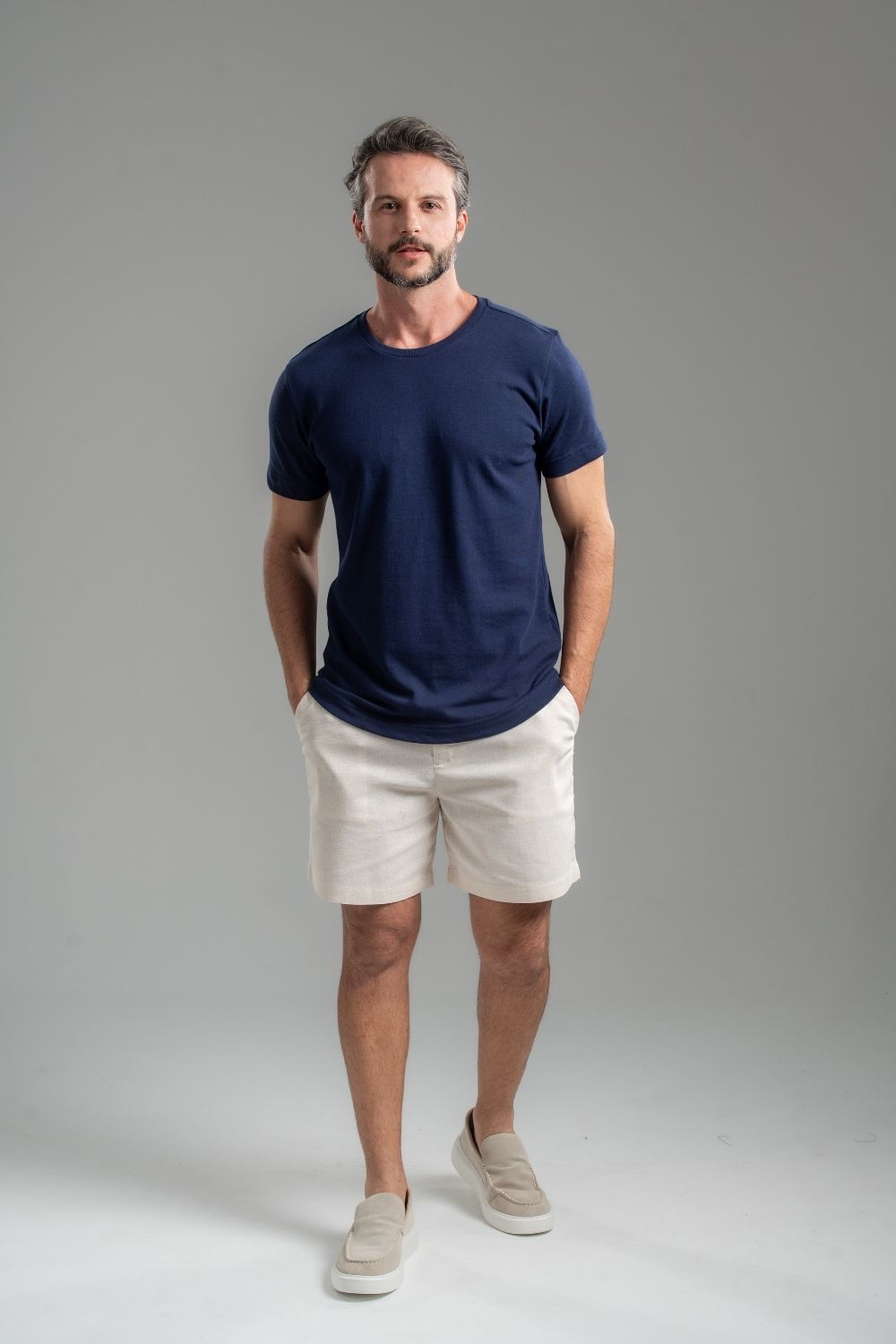 Camiseta Basic Azul Marinho - Linha Essential