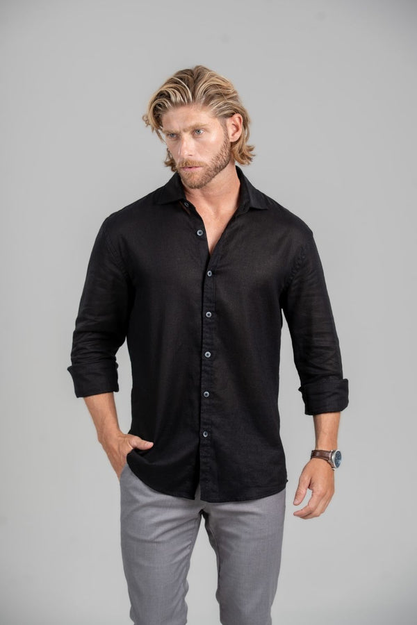 Camisa Portofino Preta – Linha Resort