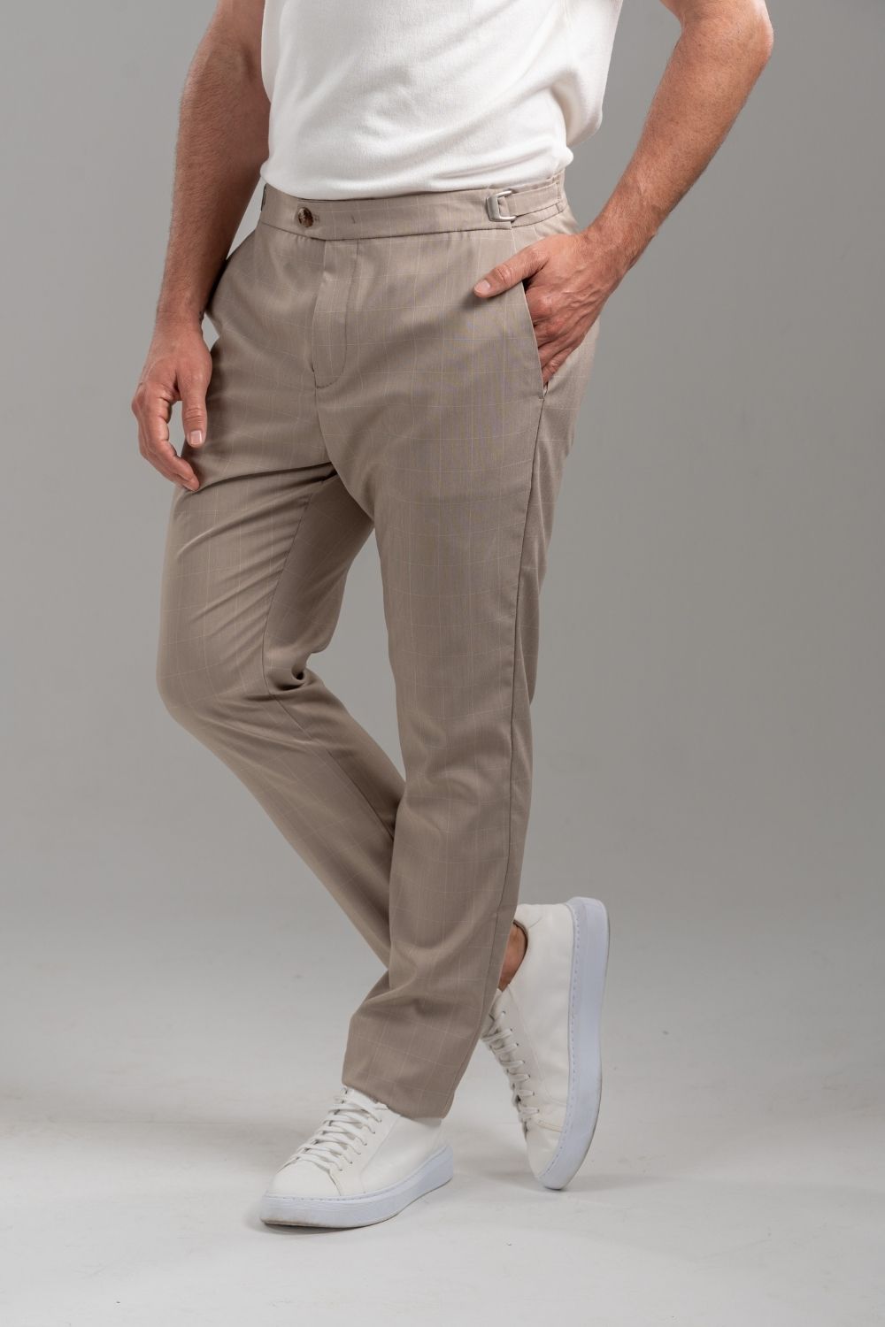 Calça Window Khaki Xadrez – Linha Rich