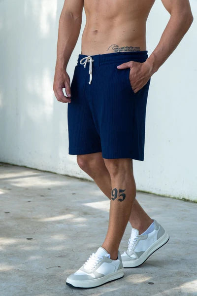 Conjunto Allblue Tricô - Camisa e Short